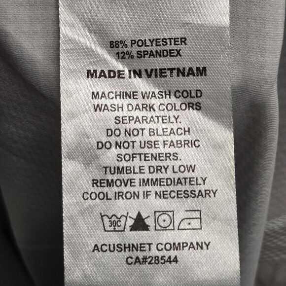 Footjoy FJ Polo Golf Shirt Size XL Whistling Straits Golf Gray Houndstooth - Picture 3 of 9